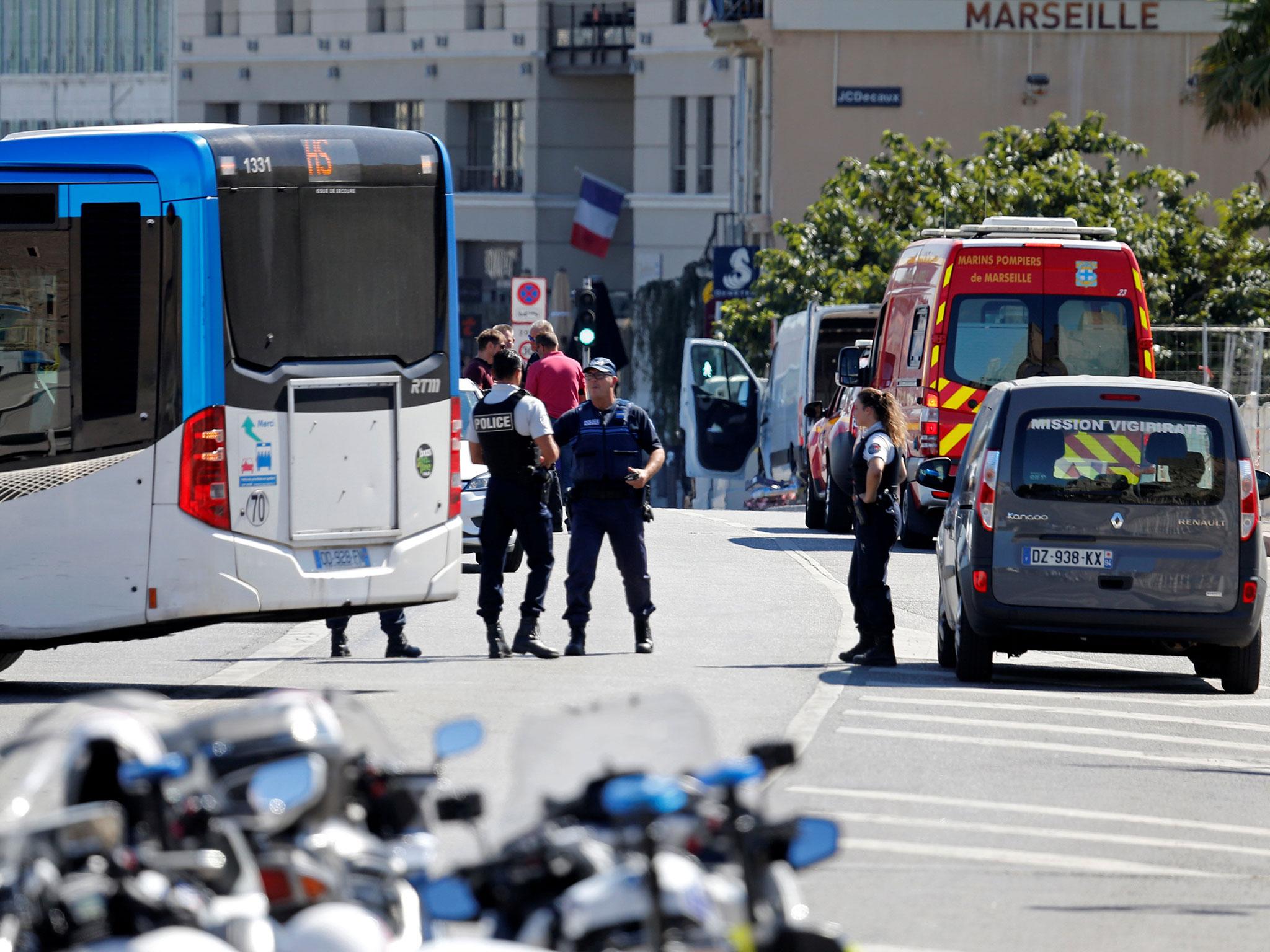 French police secure the area in the port city of Marseille (Reuters/Philippe Laurenson)