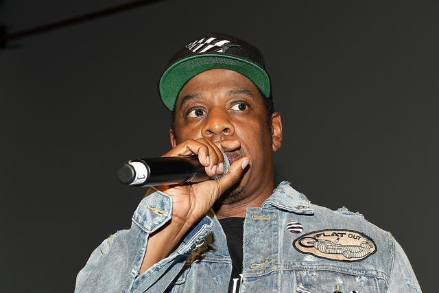 American rapper Jay-Z on stage in 2017