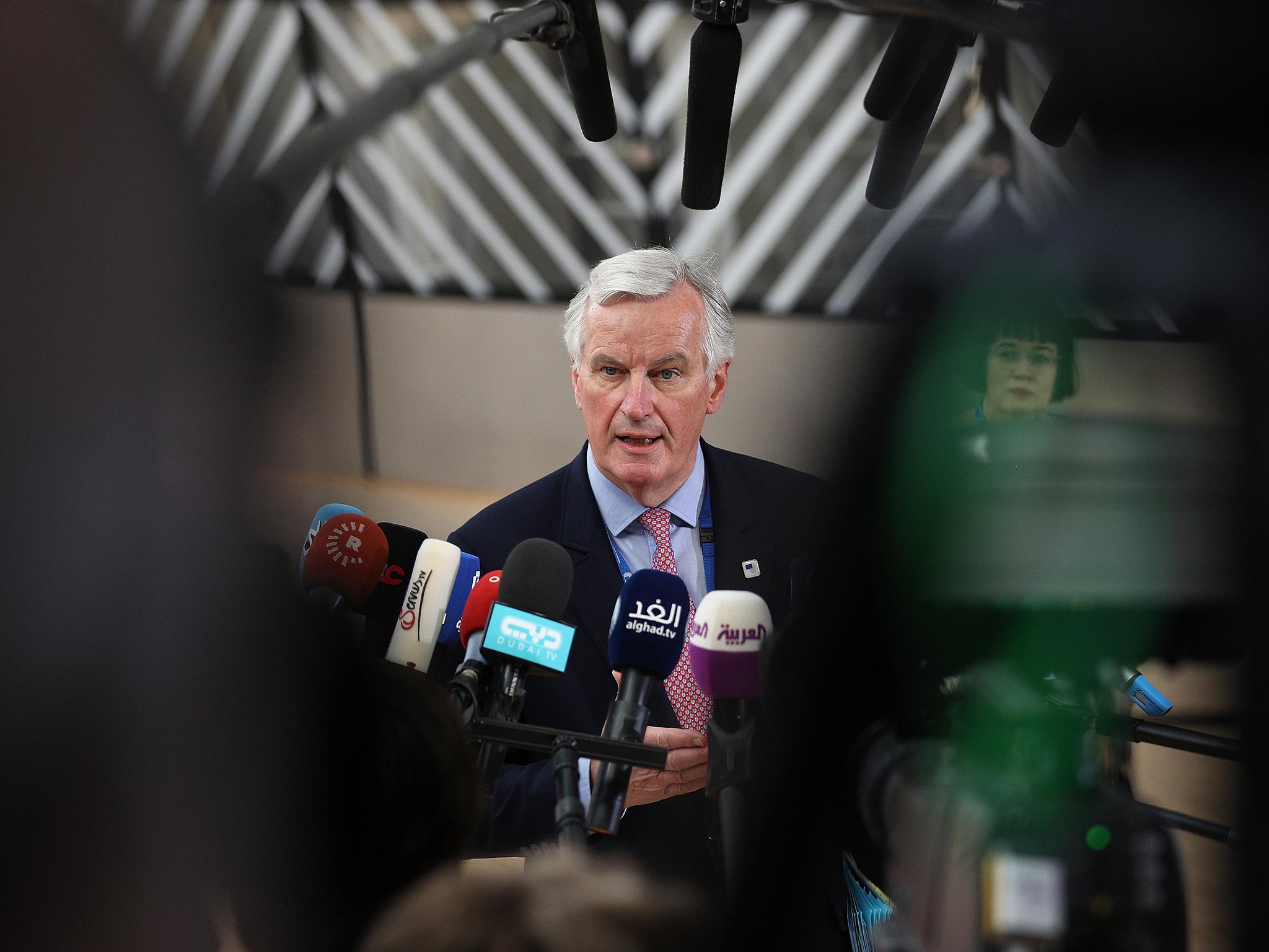 Michel Barnier has expressed his frustration about the tone of the Brexit talks this week