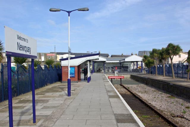 The 17-year-old girl was first approached by a man when she boarded the train at Newquay station