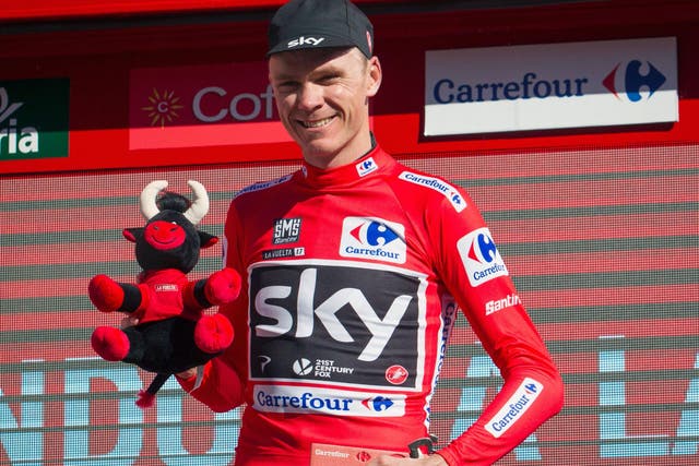 Froome finished third in the third stage