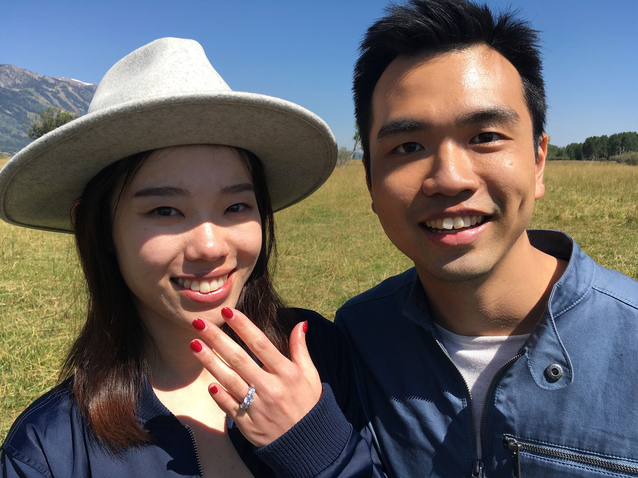 Joshua Bay proposed to his girlfriend Alexandra Cheng after the eclipse