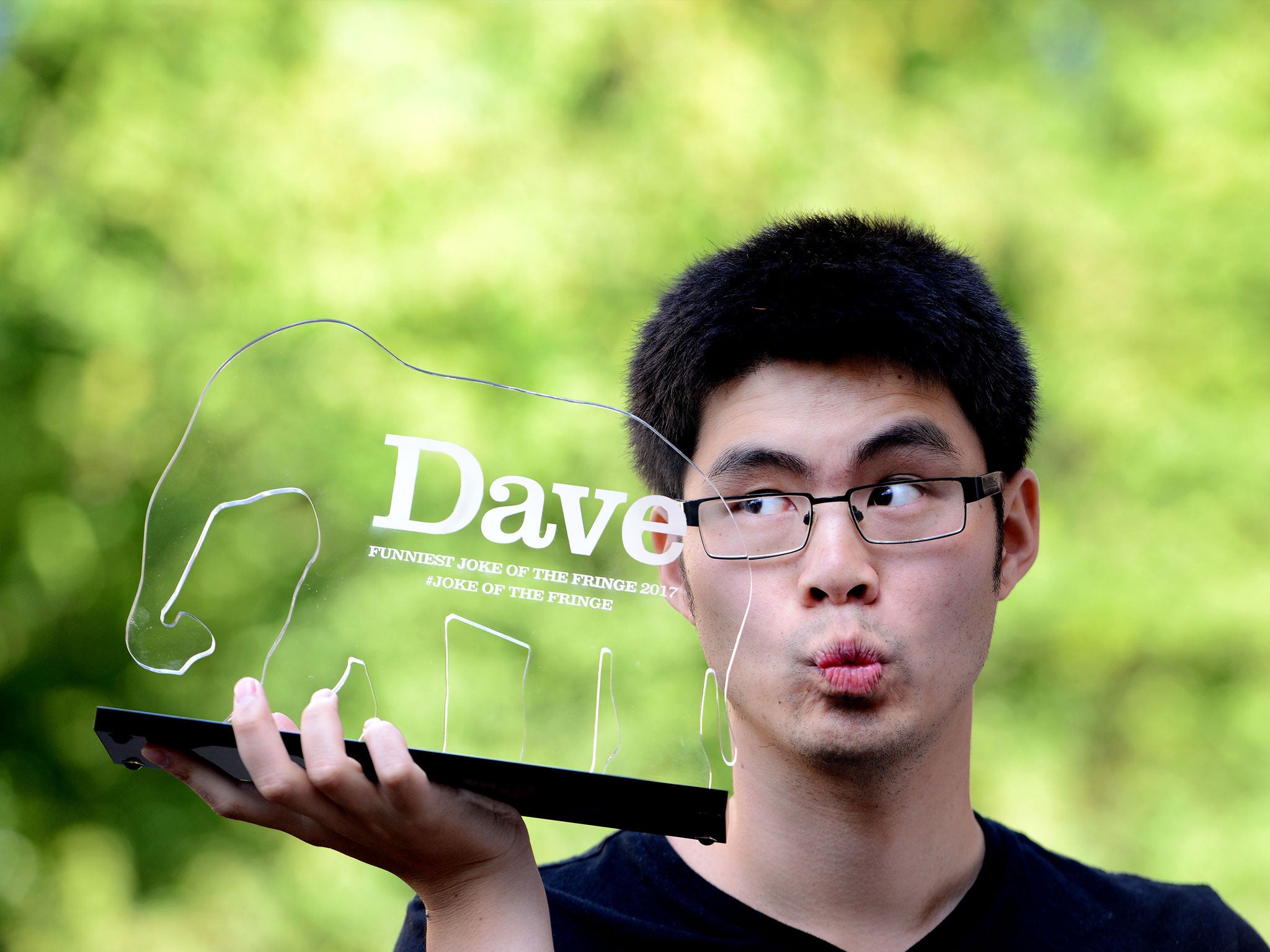 Comedian Ken Cheng, who has won the 10th annual award for Dave's Funniest Joke Of The Edinburgh Fringe