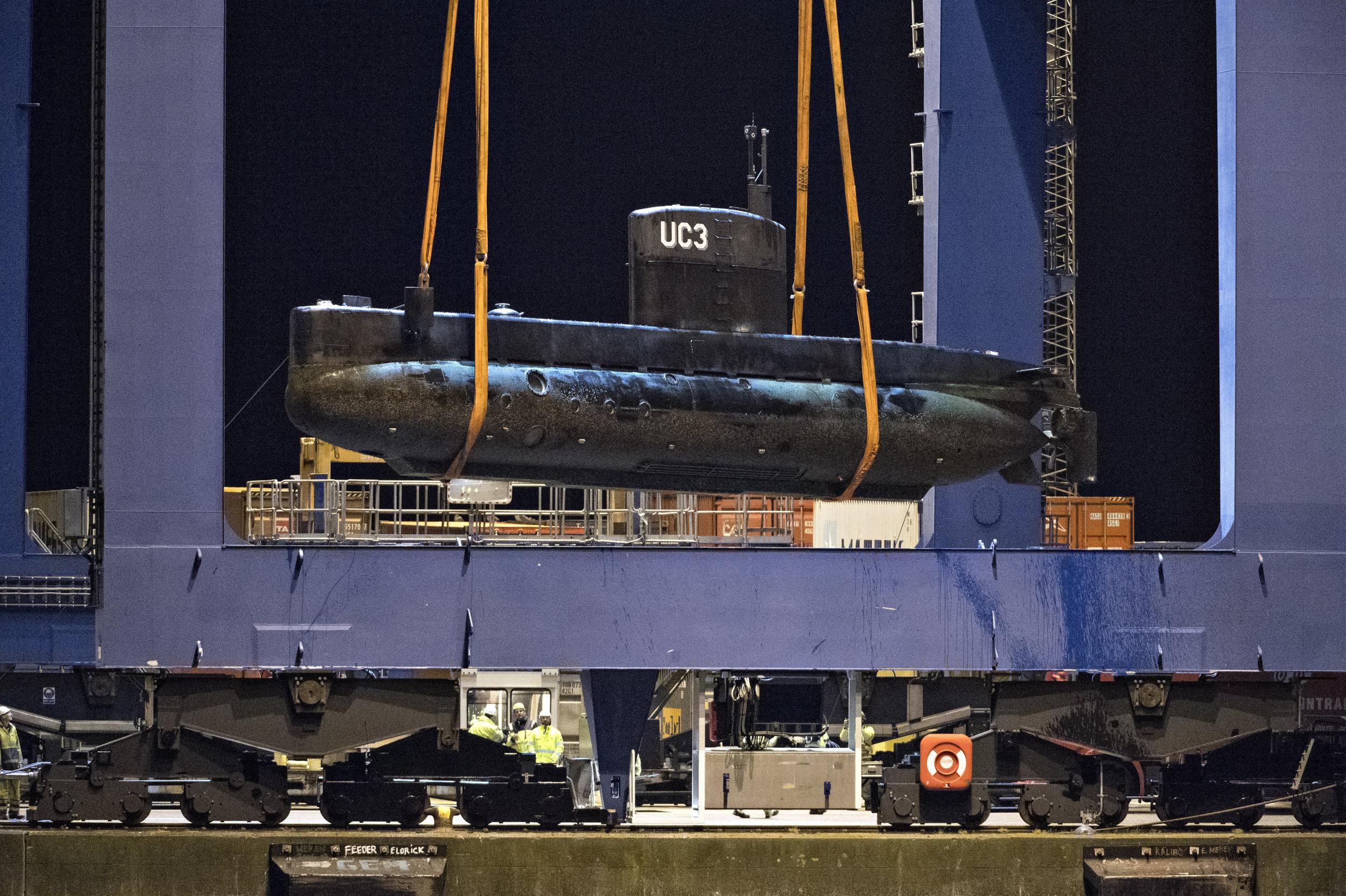 Mr Madsen's submarine, which was recovered following Ms Wall's death last August
