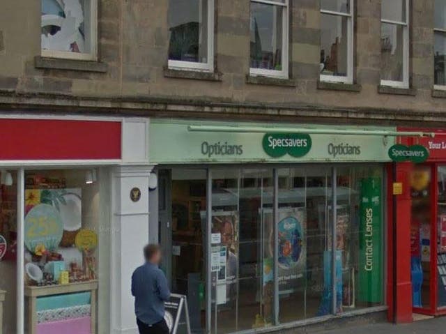 The Specsavers branch in Lanark, Scotland