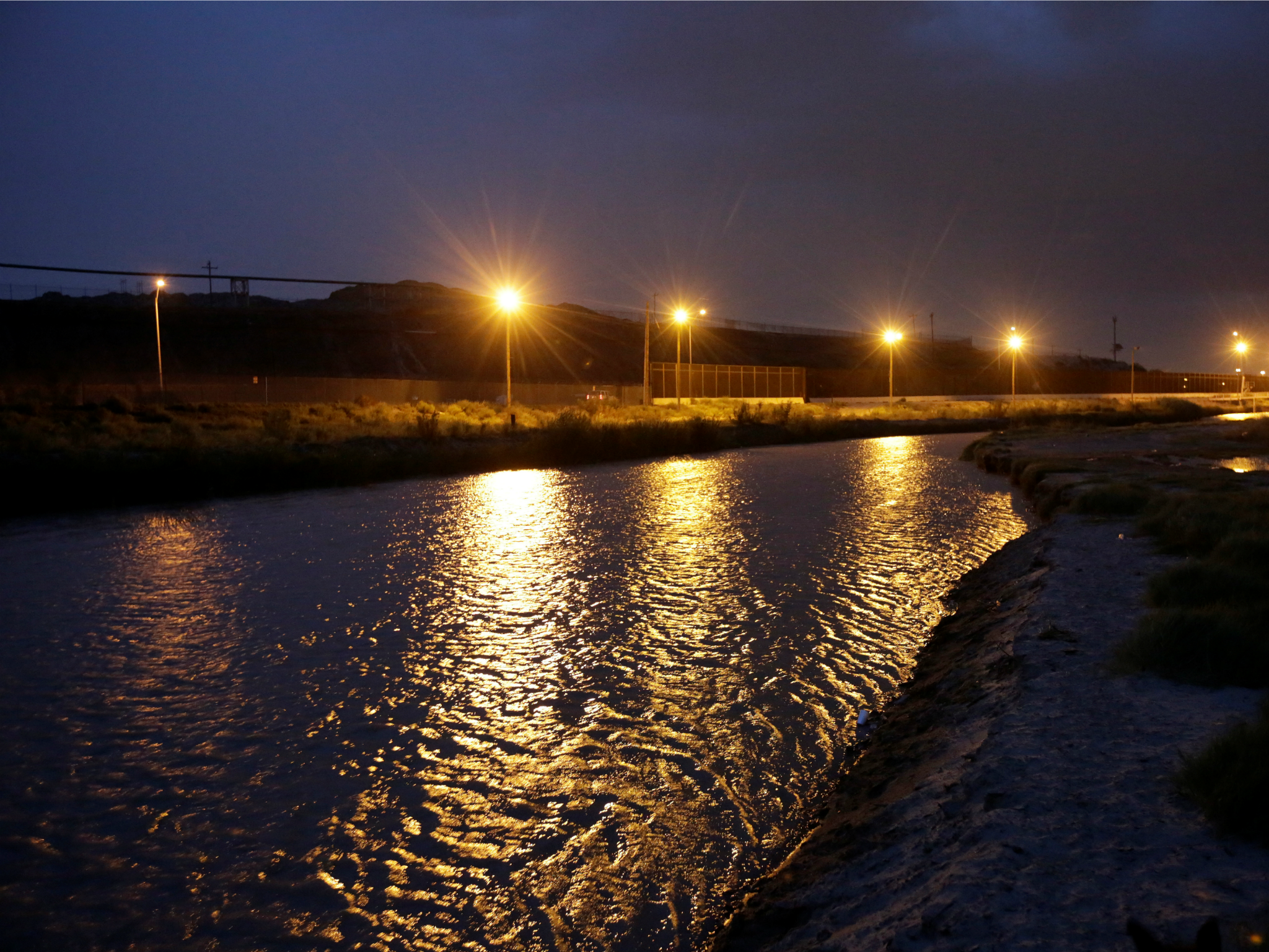 A view of the U.S.-Mexico border near Ciudad Juarez, Mexico on July 31, 2017.