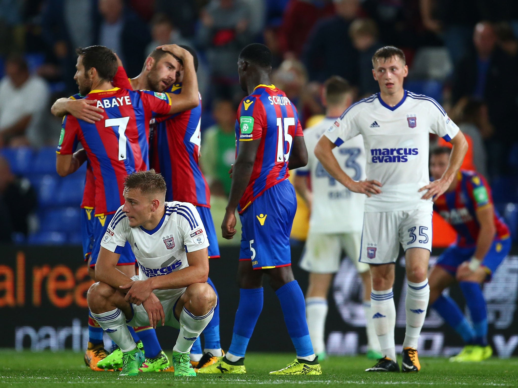 Crystal Palace beat Ipswich 2-1