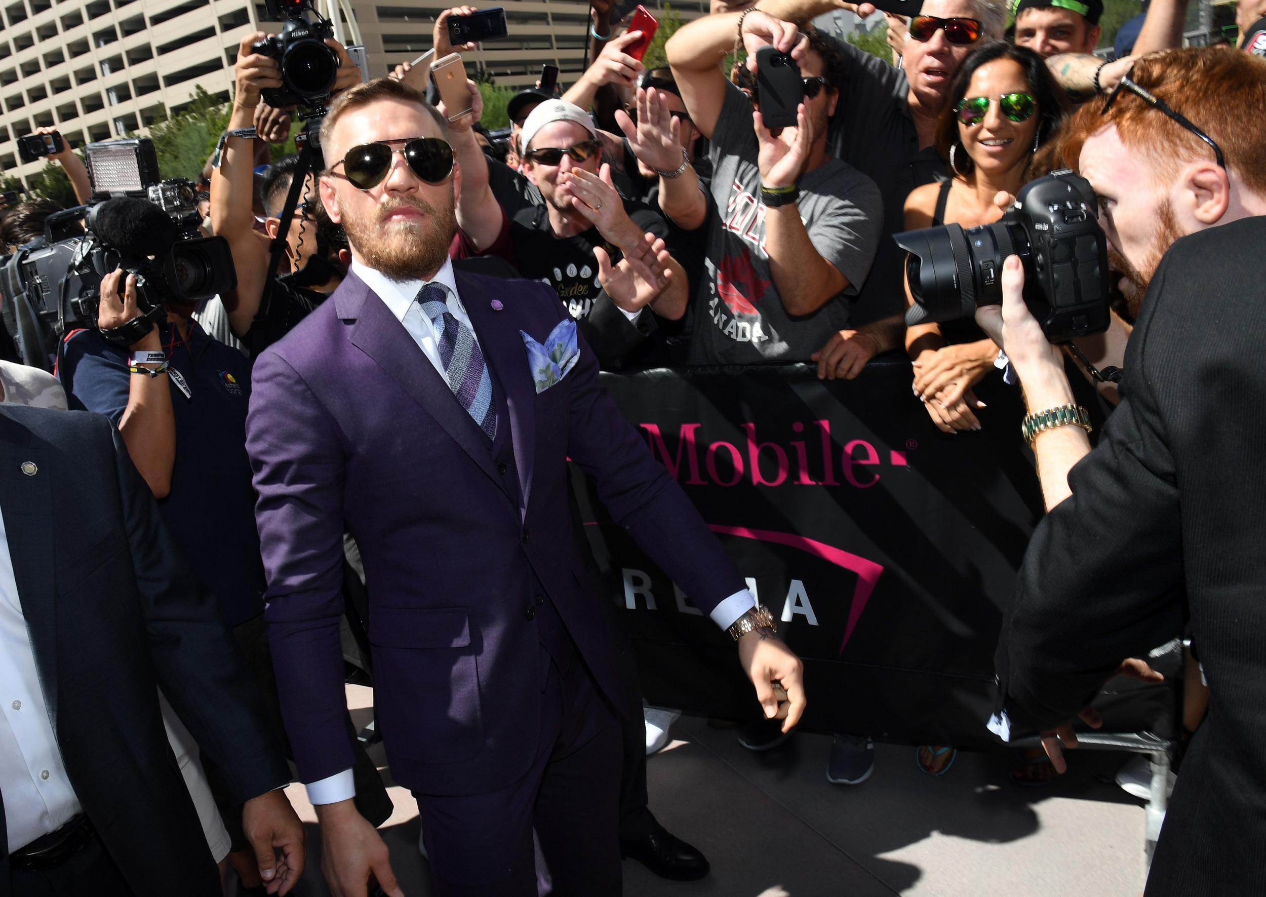 McGregor and Mayweather's entourages clashes in Las Vegas on Tuesday
