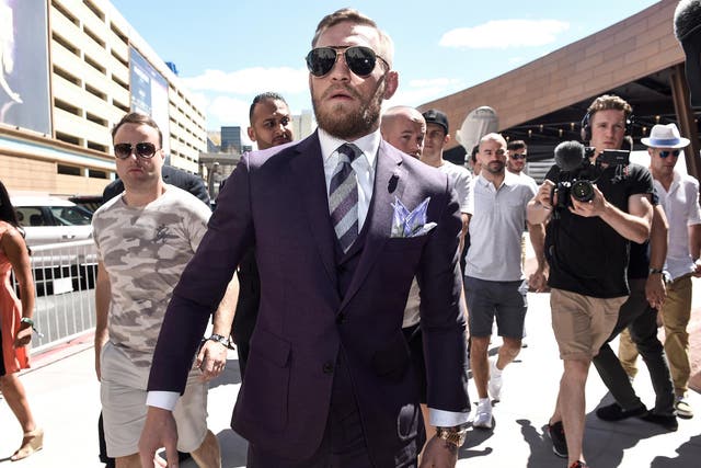 Things were relatively calm ... until McGregor walked onto the scene