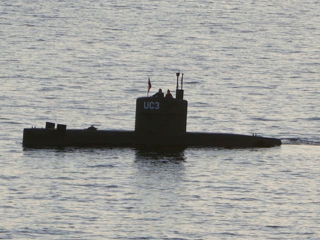 The homemade submarine 'UC3 Nautilus', built by Danish inventor Peter Madsen, who is charged with killing Swedish journalist Kim Wall