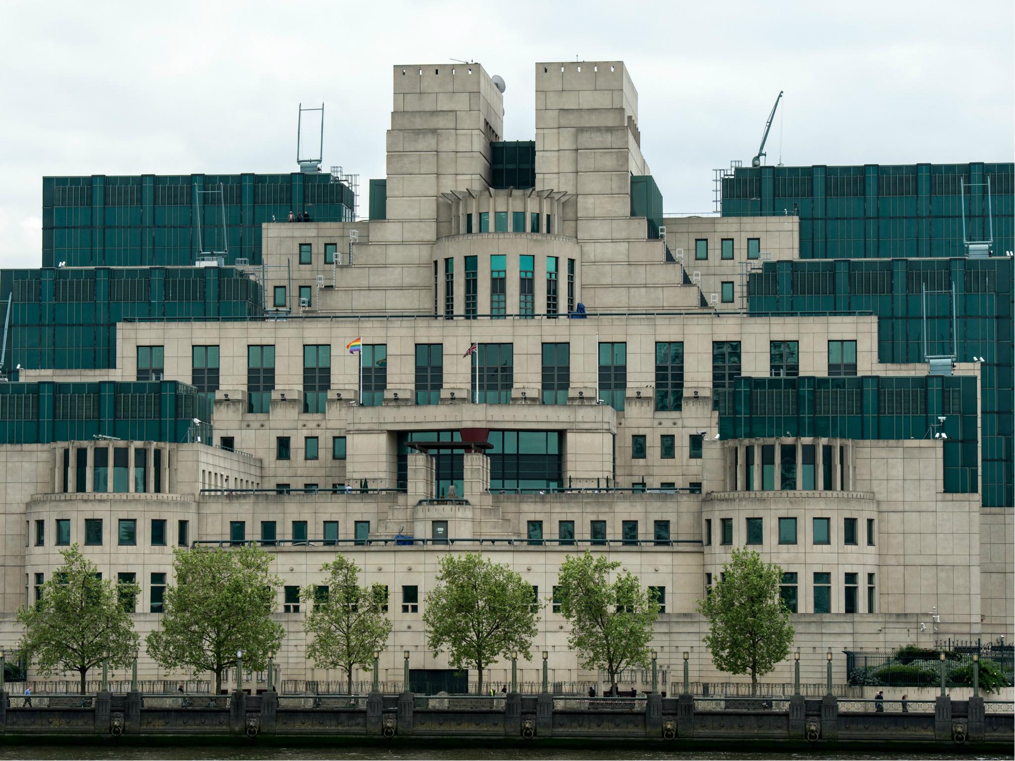 MI6 building in London. Christopher Steele, a former MI6 spy stationed in Moscow, authored the now infamous dossier regarding Donald Trump and Russia.