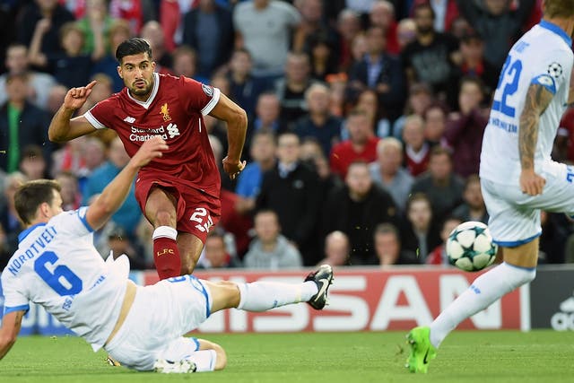 Emre Can strikes for Liverpool's first