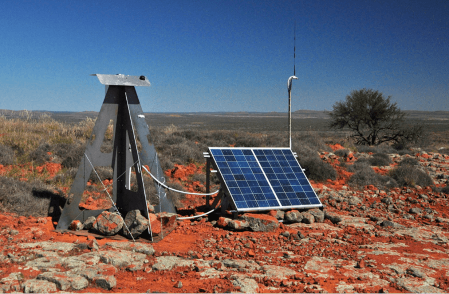 One of the cameras in the Nullarbor Desert in southern Australia