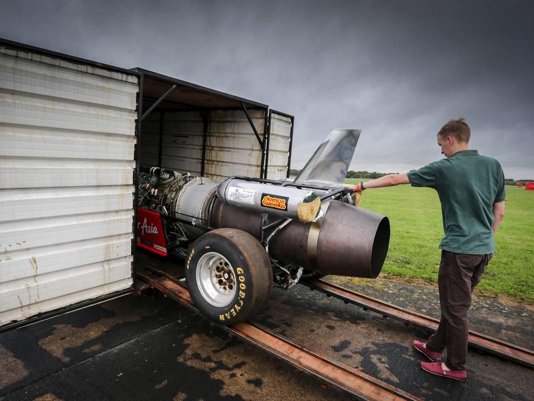 Stay Gold is powered by a turbojet engine from a Seventies Saudi Air Force Strikemaster fighter plane (www.xpbimages.com)