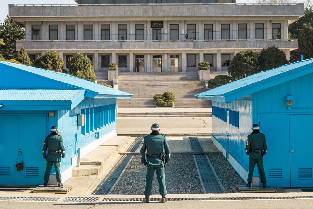 Visitors can still step into North Korean territory in the Demilitarized Zone