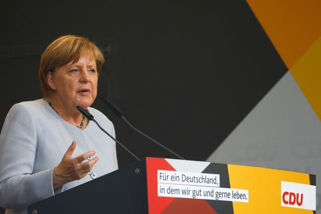 Despite a morale dip, experts suggest the latest data won't hurt Angela Merkel's bid for re-election