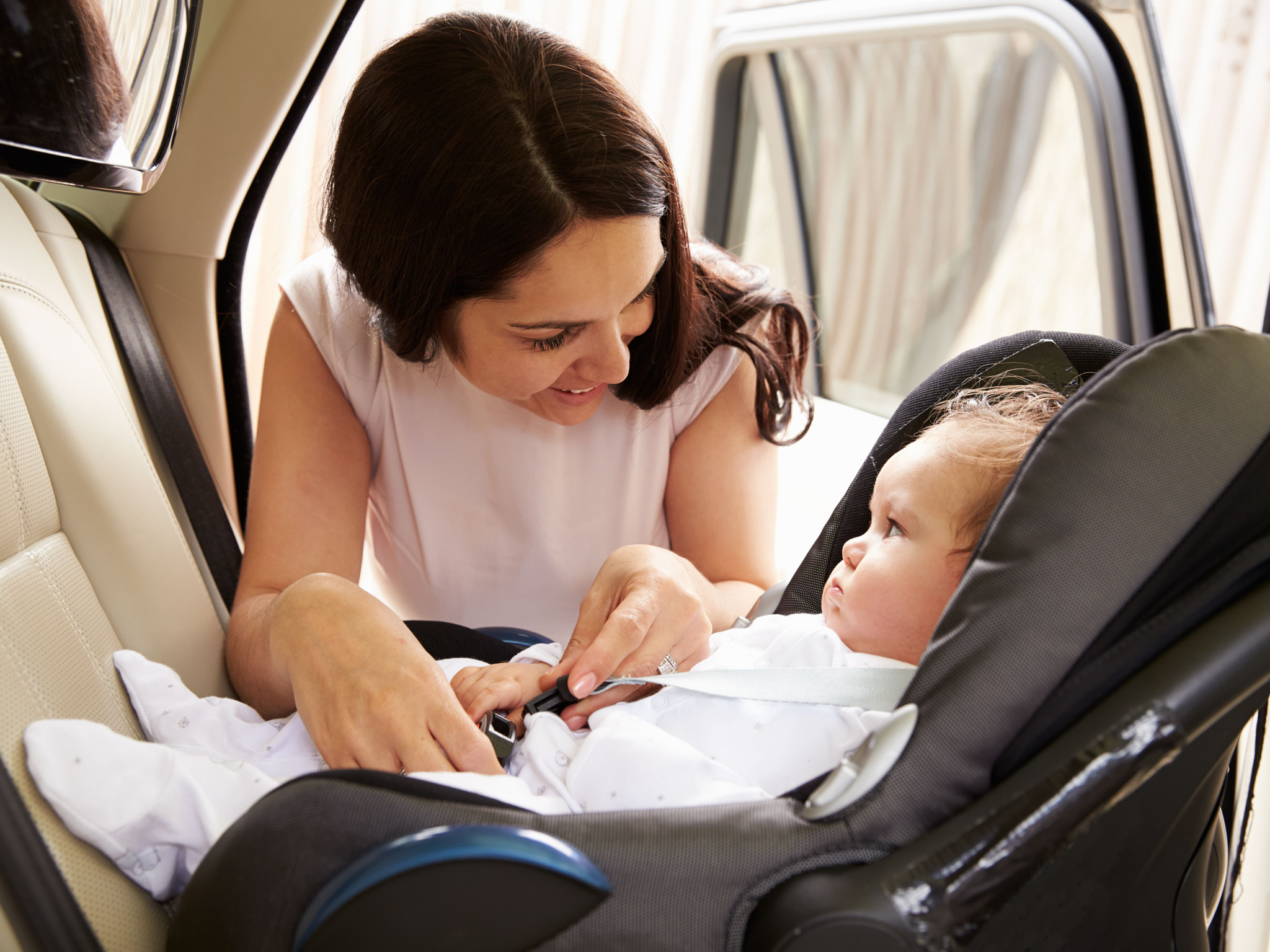 Babies must be in rear-facing car seats until they are 15 months old