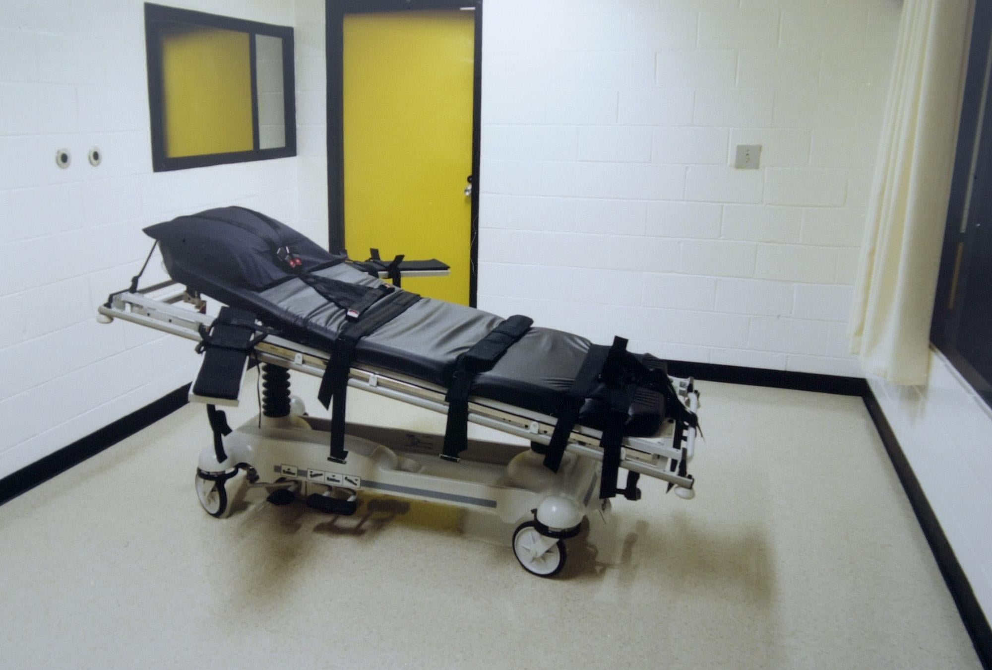 The death chamber at a Georgia correctional facility