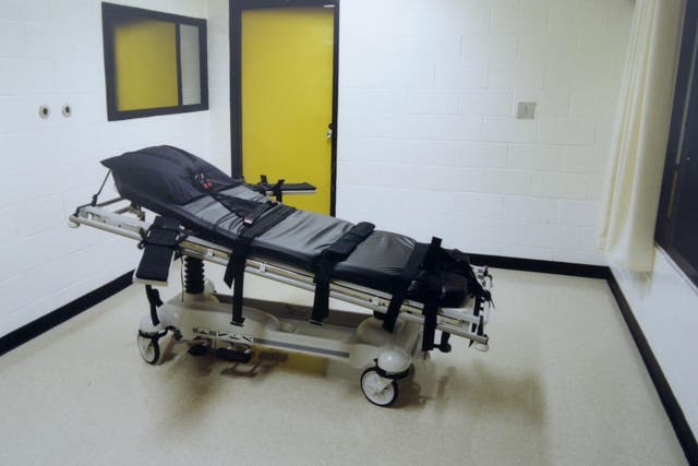 The death chamber at a Georgia correctional facility