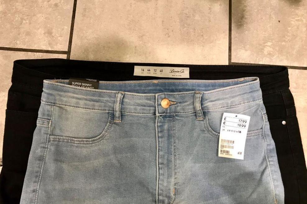 H&M lambasted for 'crazy' difference between their size 16 jeans