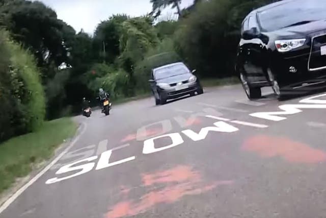 Footage released by a motorcyclist's family showed his last moments before being killed in a tragic accident near Goodwood