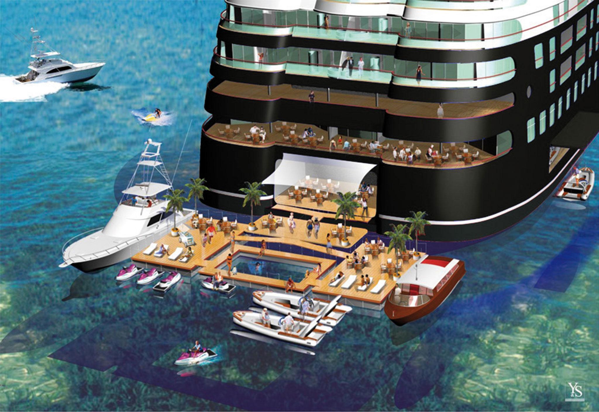 The £250m boat aims to be a 'floating private members club' (Quintessentially)