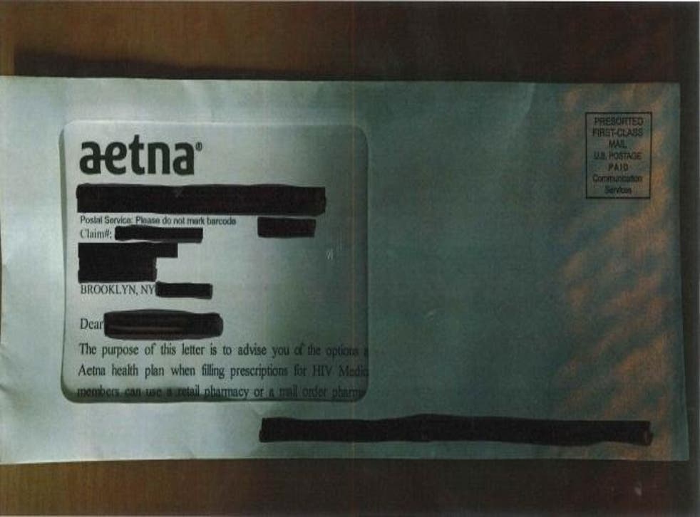 Letters sent out by the insurer revealed private medical information