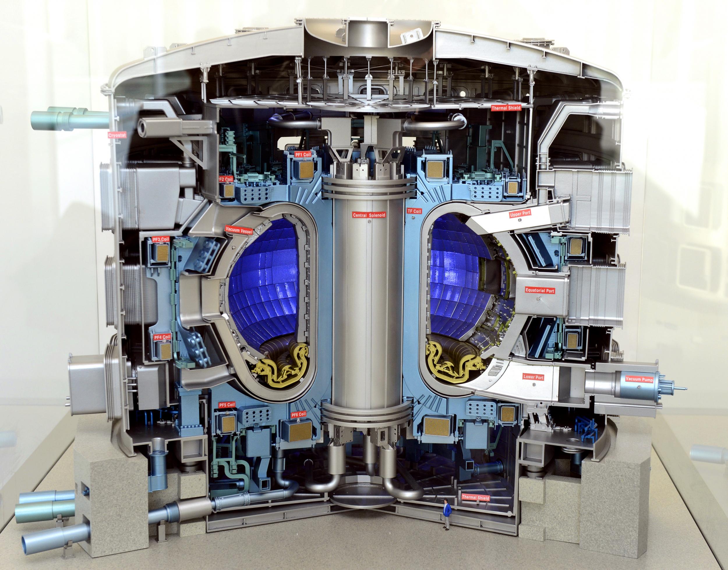 A model of the future Iter nuclear reactor that EuroFusion is helping to build