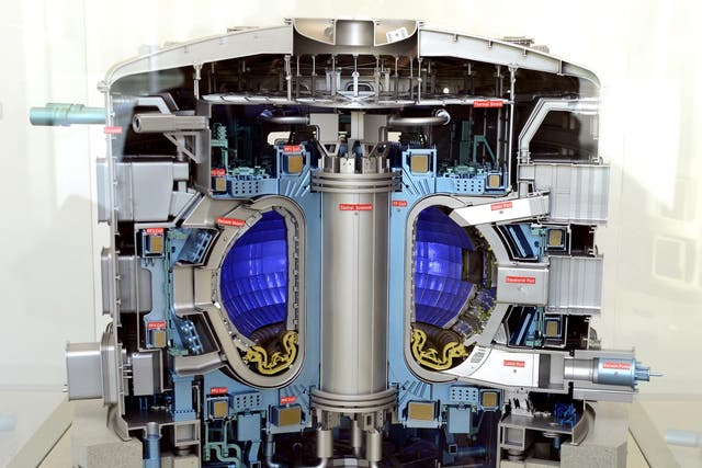 A model of the future Iter nuclear reactor that EuroFusion is helping to build