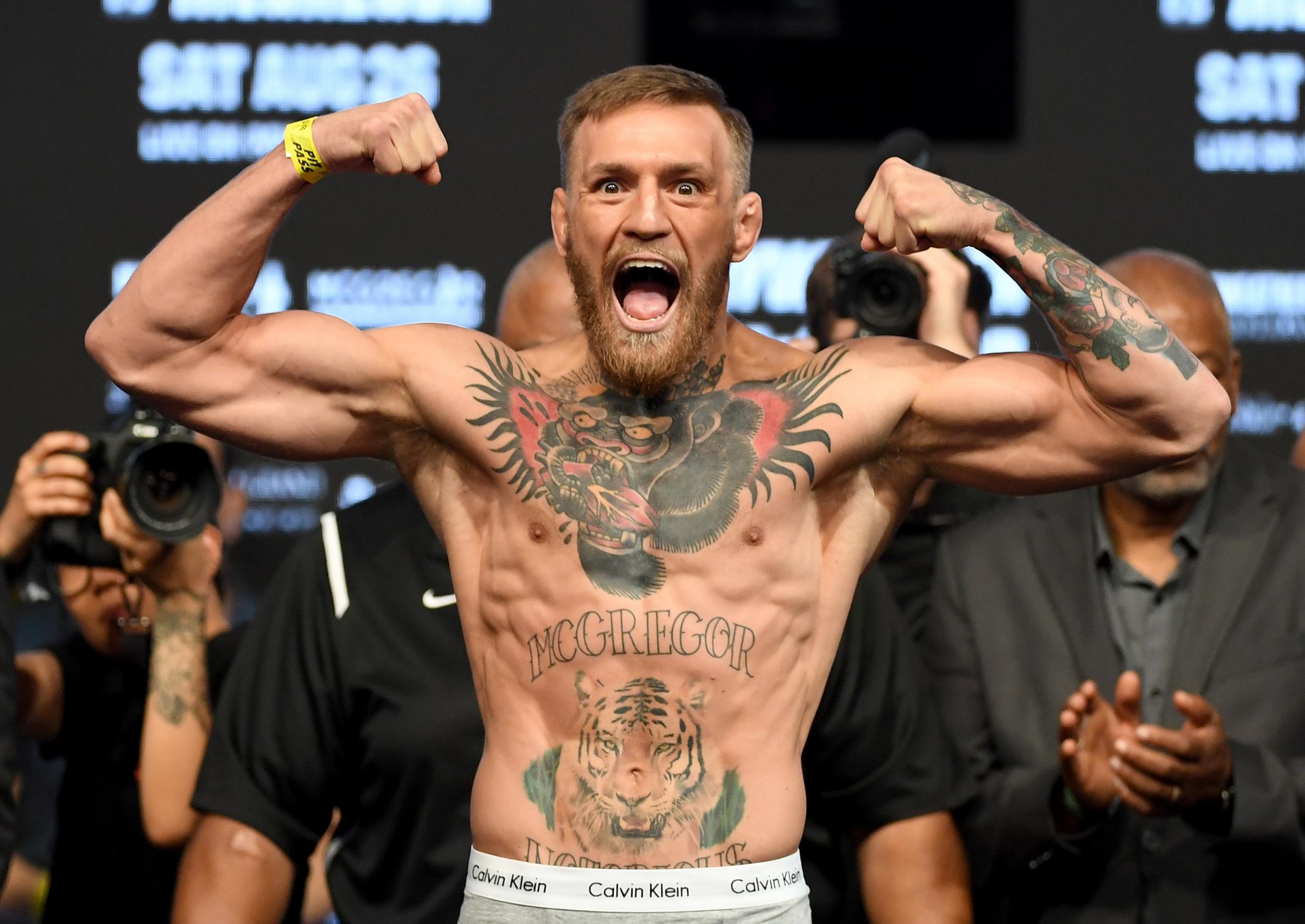 Conor McGregor warns Floyd Mayweather he plans to pack on the pounds ahead of Saturday ...