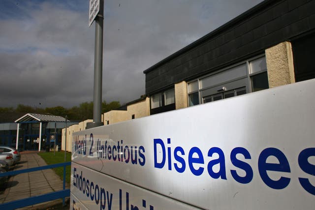 Monklands Hospital in Airdrie, Scotland, is among those affected