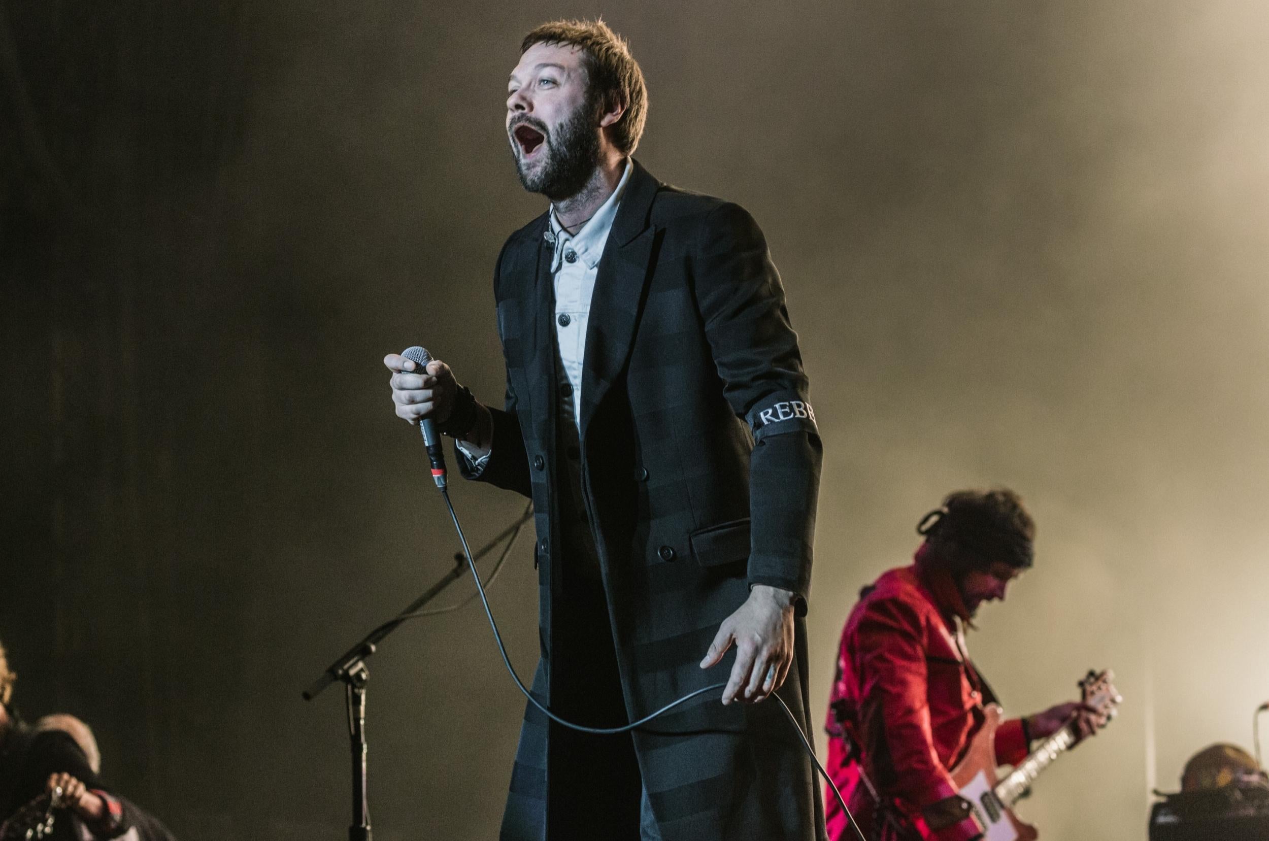 Kasabian's performance was muted as Tom Meighan was ill