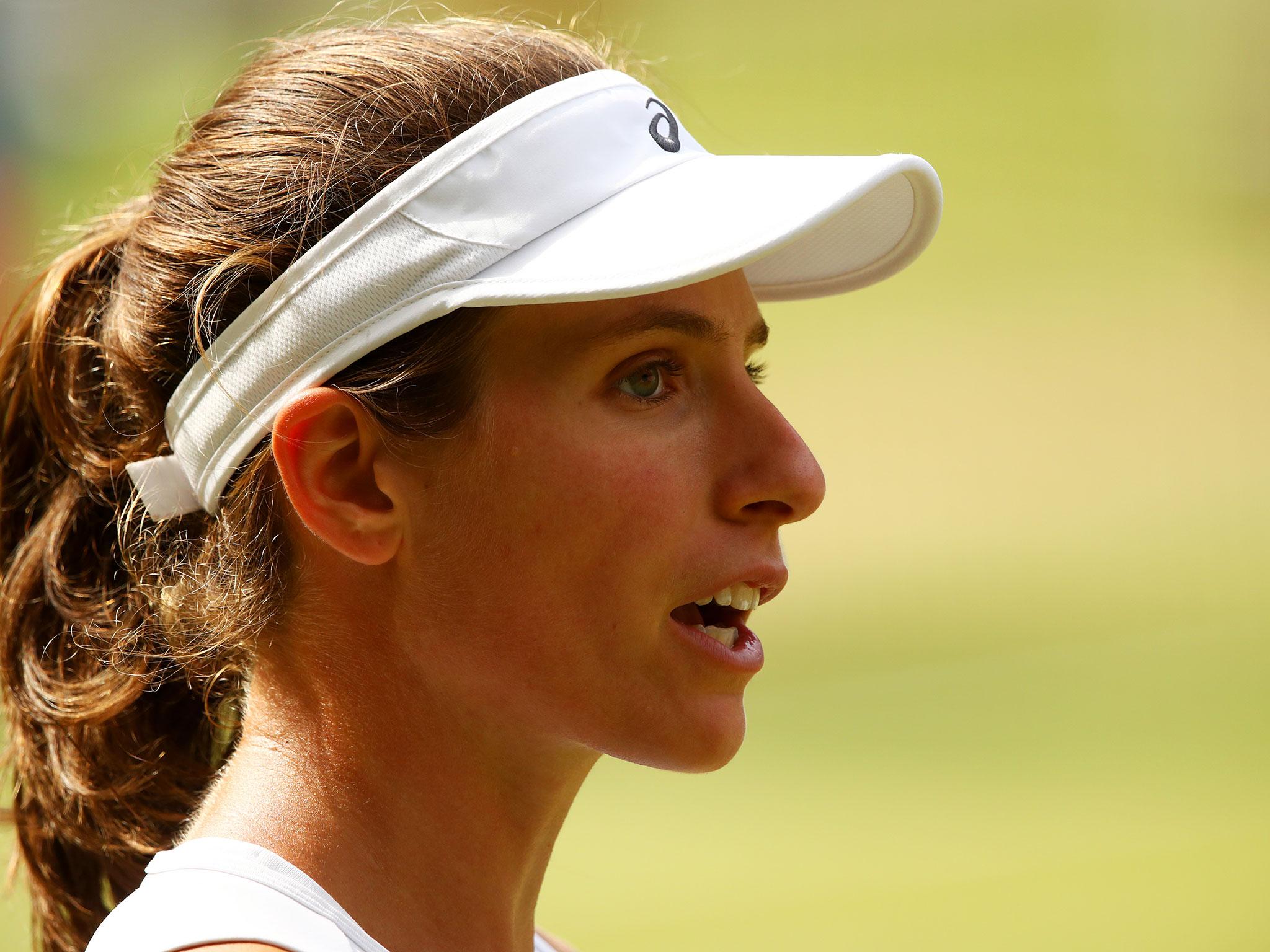Johanna Konta admitted that it was a bizarre interview