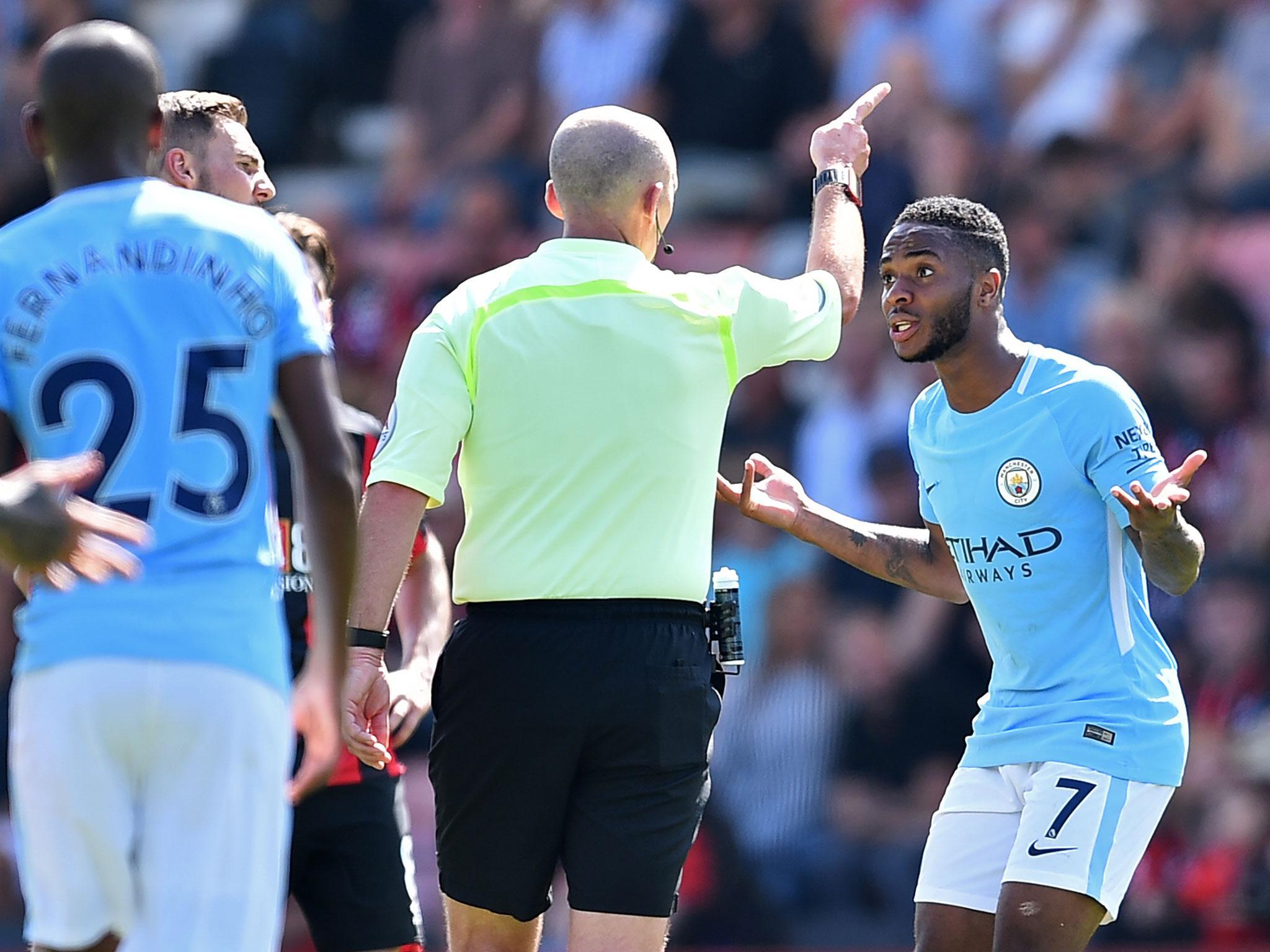 Raheem Sterling scored the winner before being shown a second yellow card