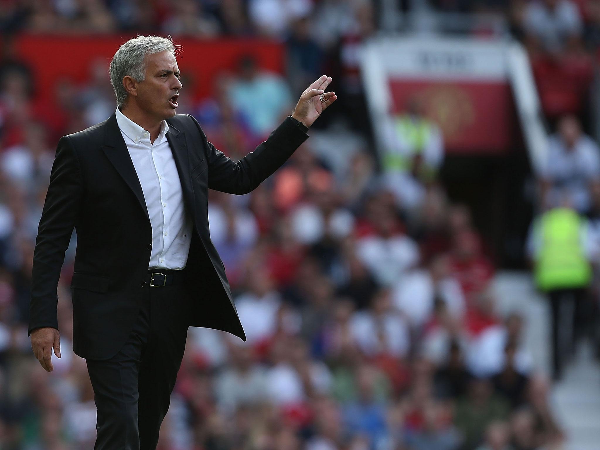 Jose Mourinho on the touchline during Saturday's victory