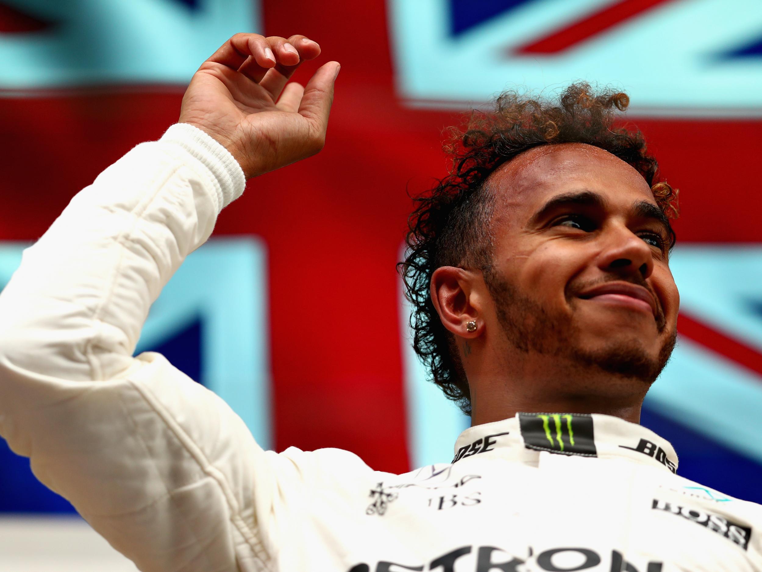 Hamilton won on his 200th career race