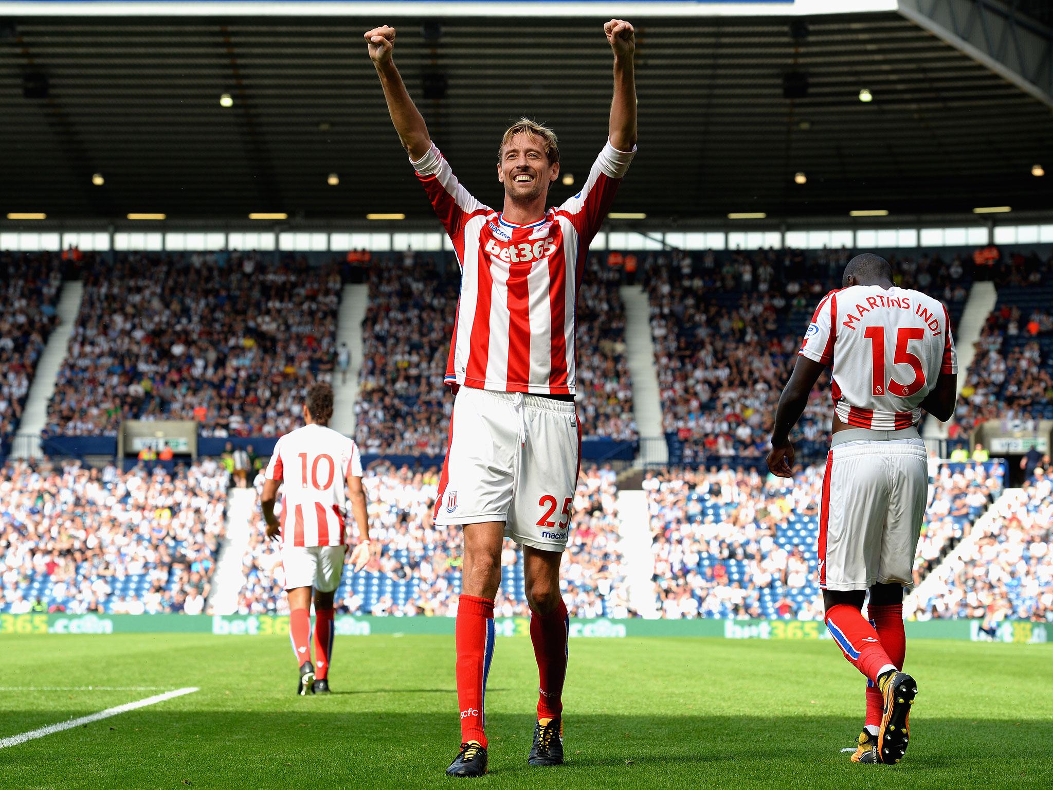 Crouch's goal ended West Brom's perfect start