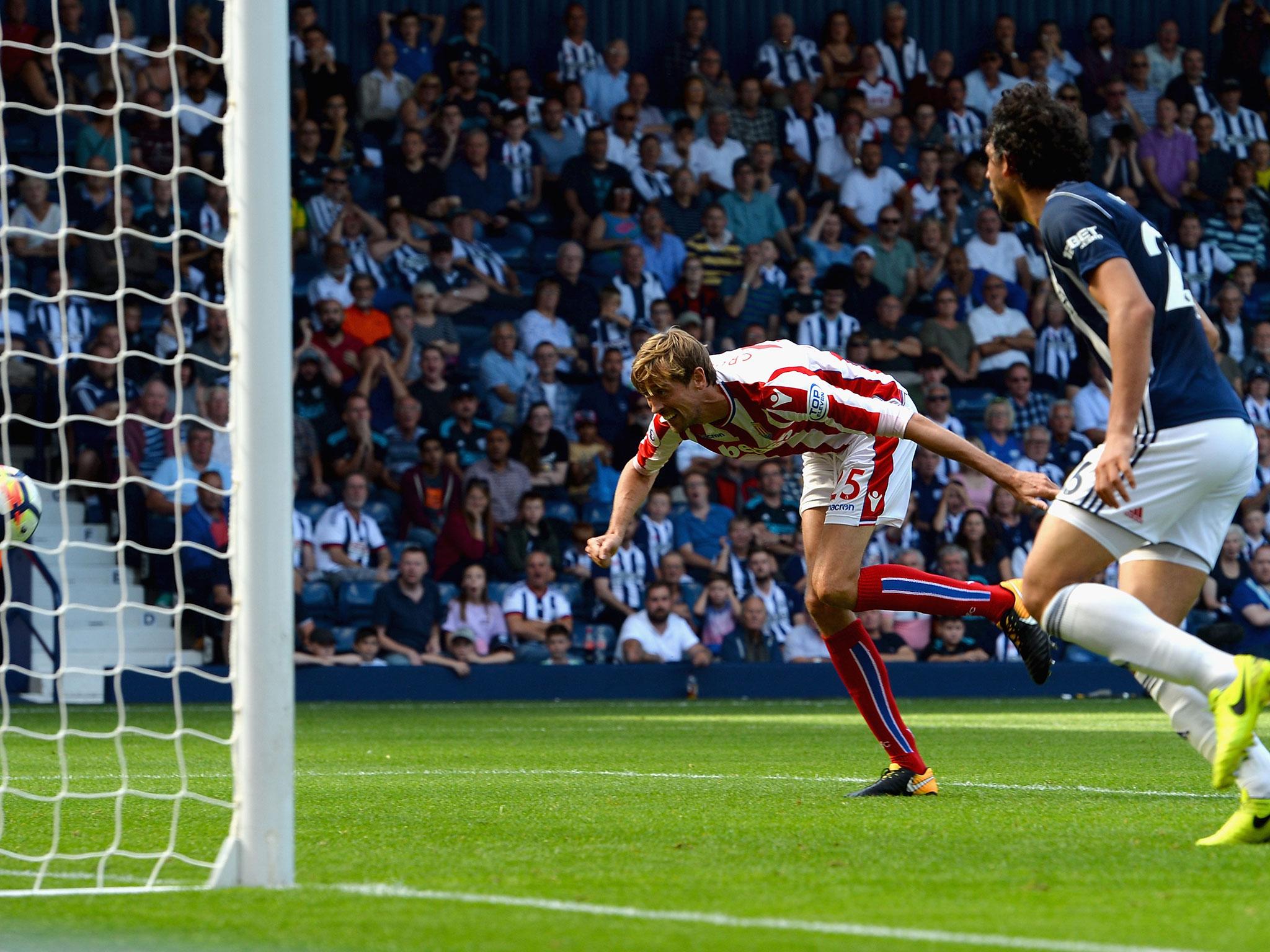 Crouch equalised after a rare defensive mistake from the Baggies