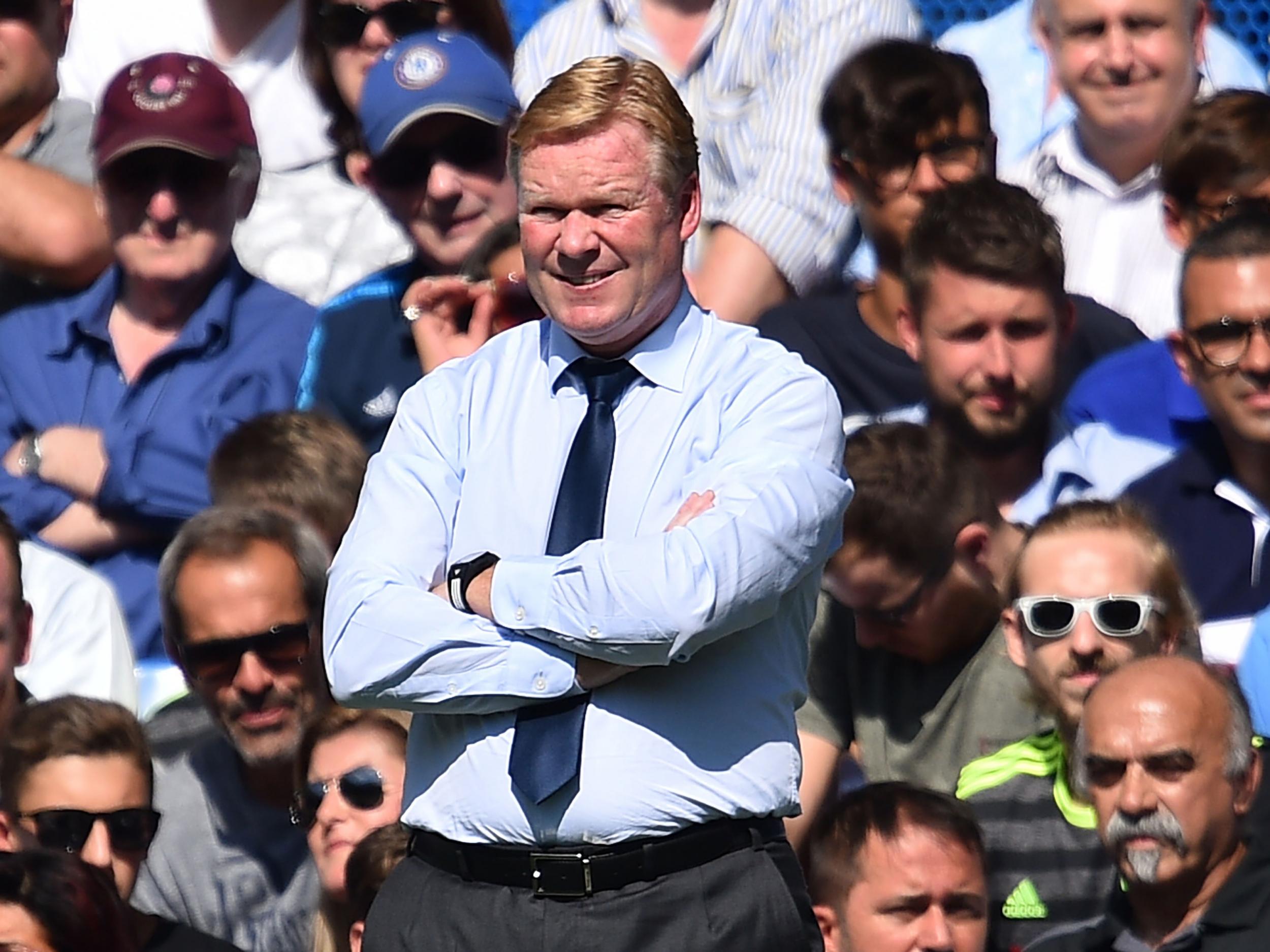 Koeman admitted the Everton board knew he needed a striker