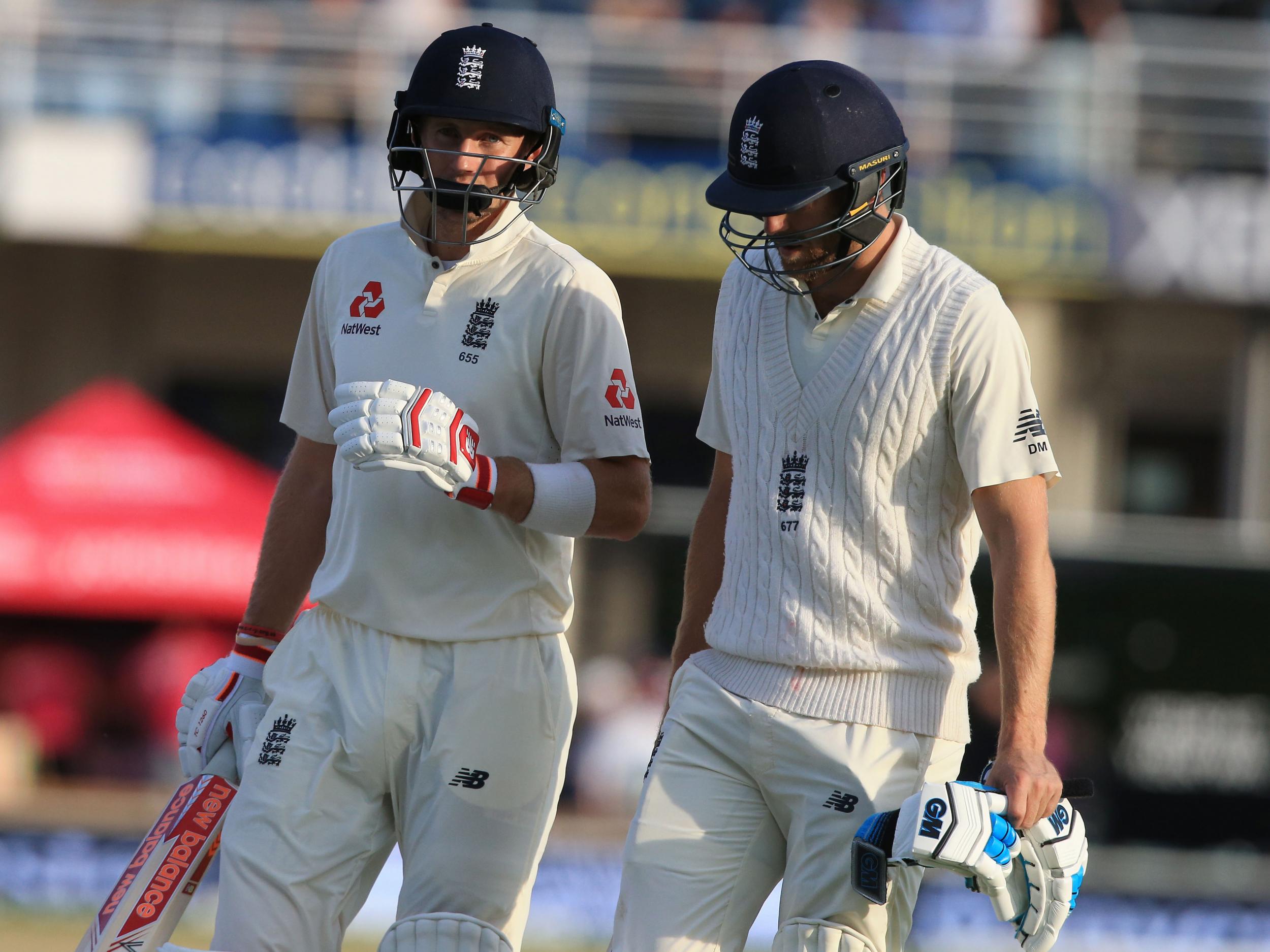 Root and Malan batted England ahead of the Windies' total