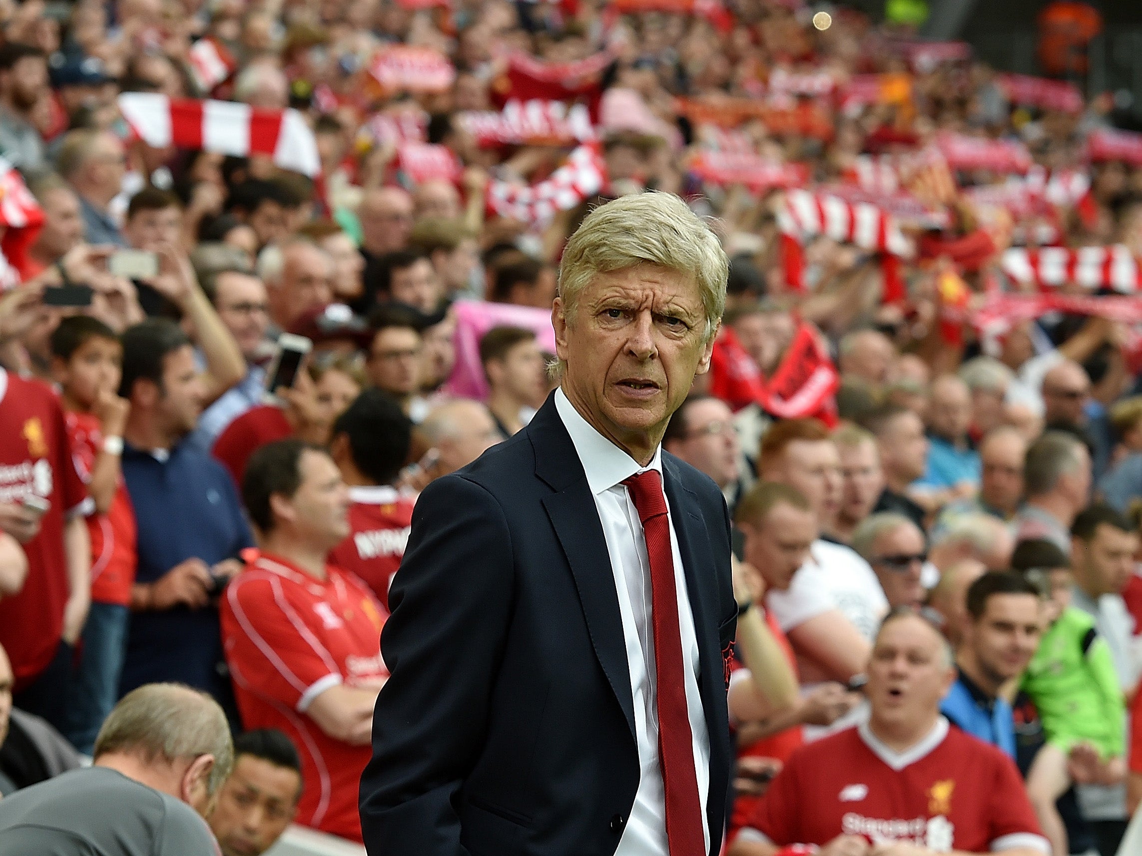 Wenger was far from happy with his team’s display