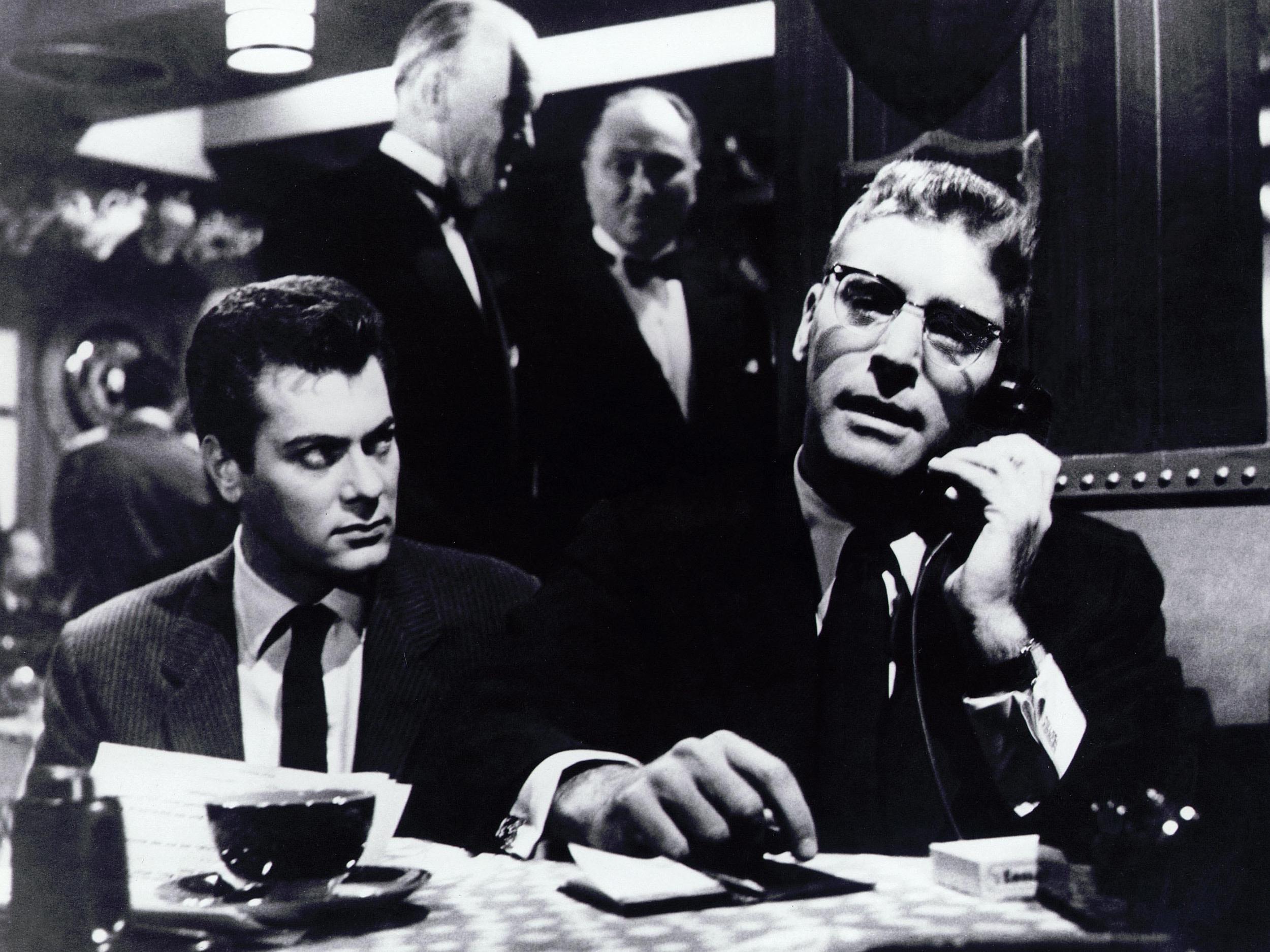 Tony Curtis and Burt Lancaster in Sweet Smell of Success