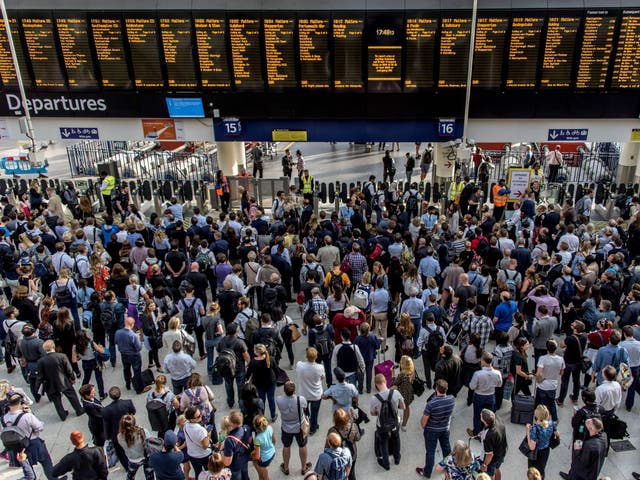 Waterloo is one of the stations affected as South Western Railway workers join the strikes on Thursday
