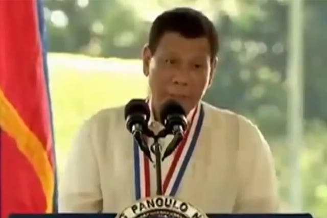 Rodrigo Duterte has come under pressure for his tough approach to drug users