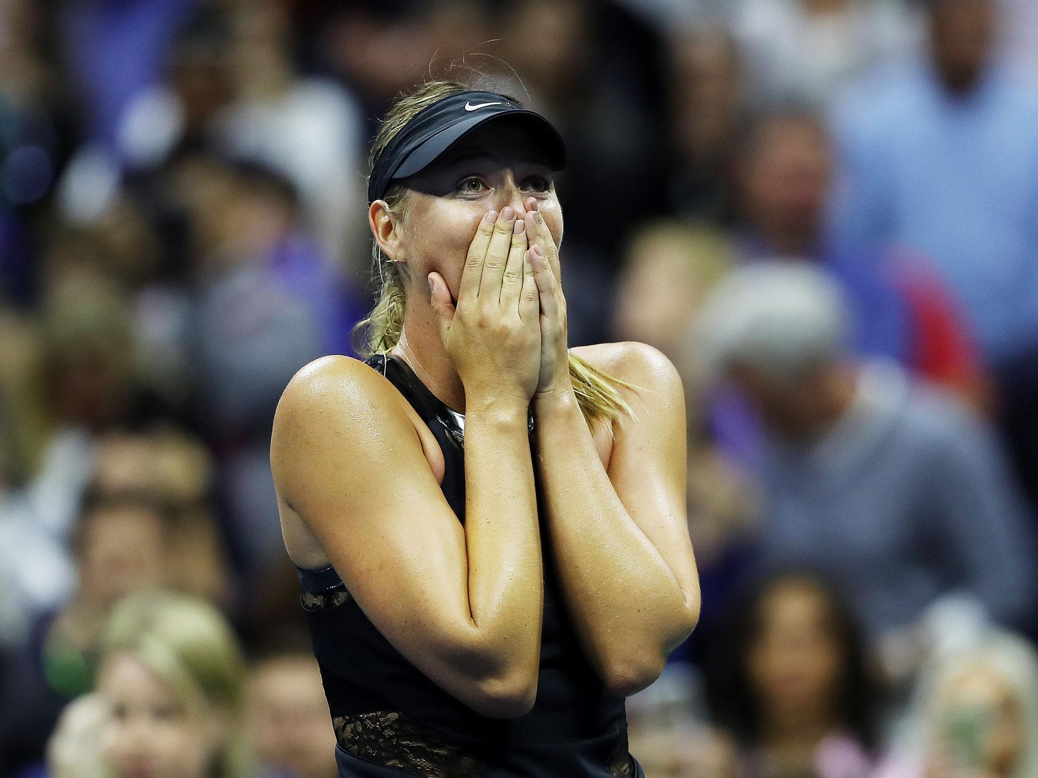 Maria Sharapova was playing her first Grand Slam match in 19 months