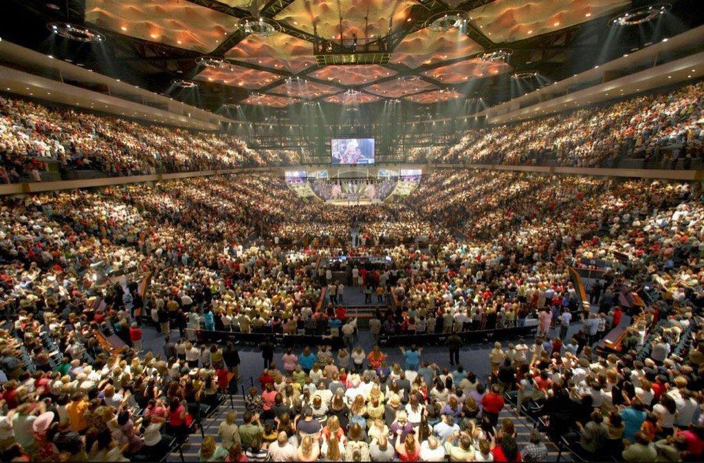 Lakewood Church is run by televangelist Joel Osteen