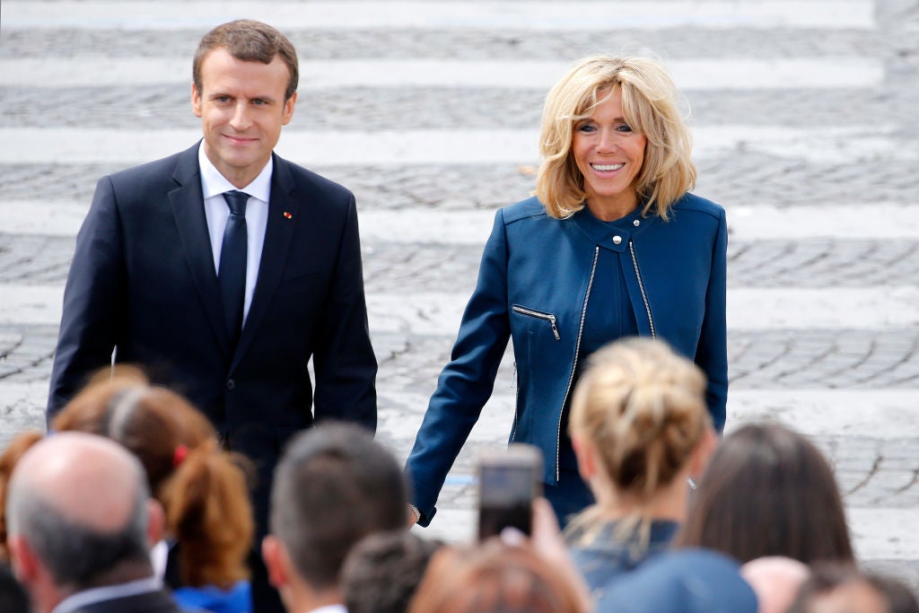 French President Emmanuel Macron wrote a steamy book about romance with his wife Brigitte, new biography claims The Independent The Independent pic