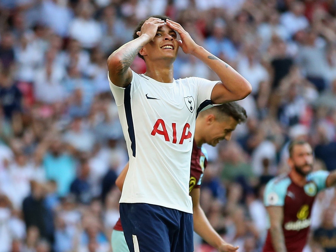 Alli scored the opener at Wembley on Sunday but Burnley snatched a late draw