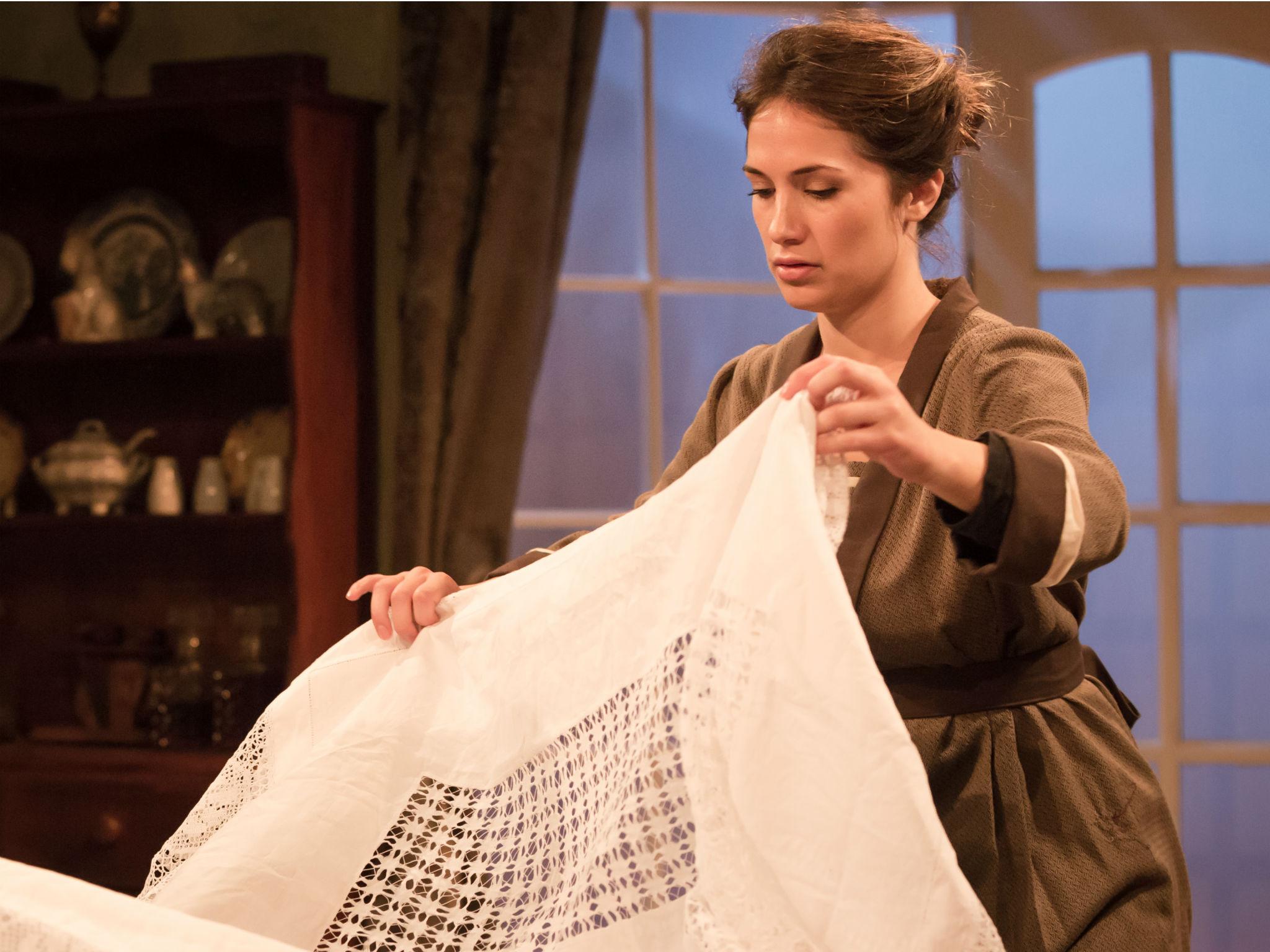 Charlotte Brimble as Faith in ‘Windows’ at the Finborough Theatre