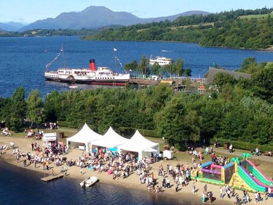 There is a haggis-eating competition, of course, at Loch Lomond Food and Drink Festival